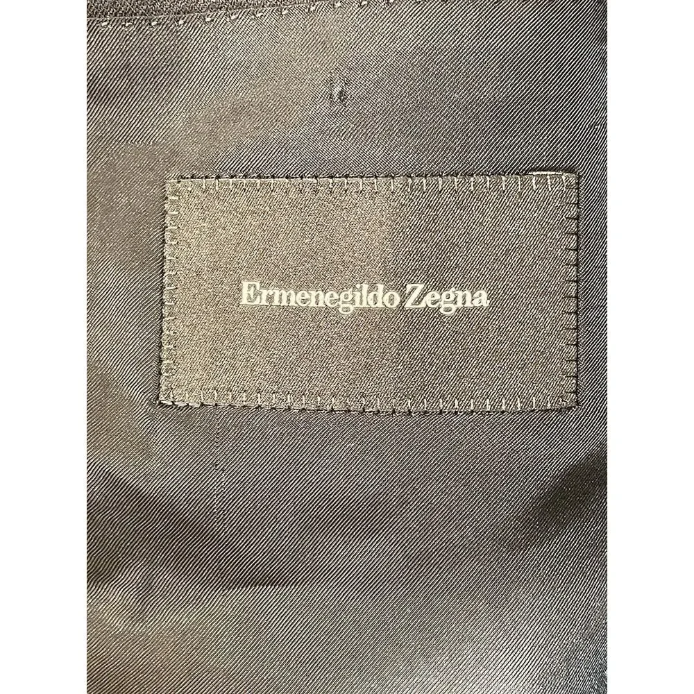 Ermenegildo Zegna Men Black Blazer Jacket Size XL Wool‎ Silk 22”x33”